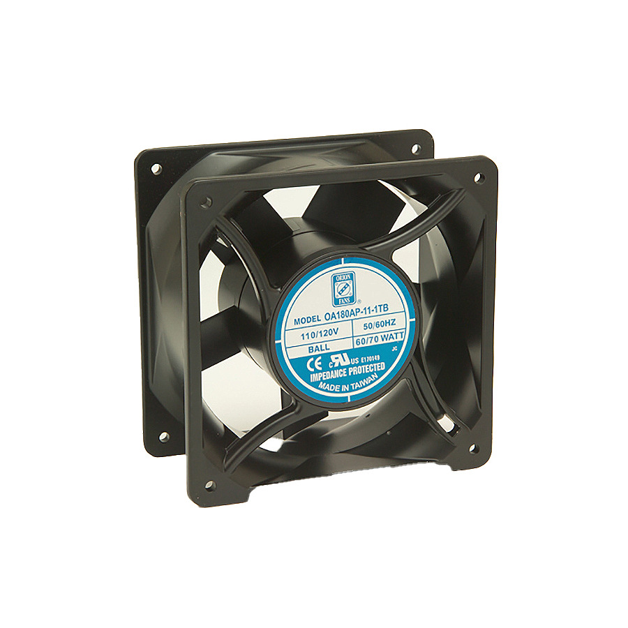 Orion Fans OA180AP-22-1TB-IP55 AC Fan, 230V/72W, 460CFM, 180x180x90mm, OA180AP-IP55 Series