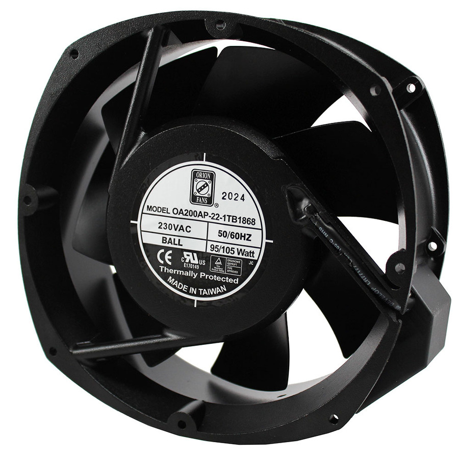 Orion Fans OA200AP-22-1TB1868 AC Fan, 230V/105W, 485CFM, 220x220x70mm, OA200AP-IP68 Series