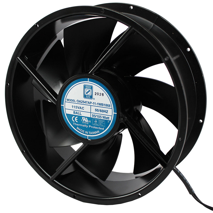 Orion Fans OA2547AP-11-1WB1868 AC Fan, 115V/105W, 1000CFM, 254x254x89mm, OA2547AP-IP68 Series