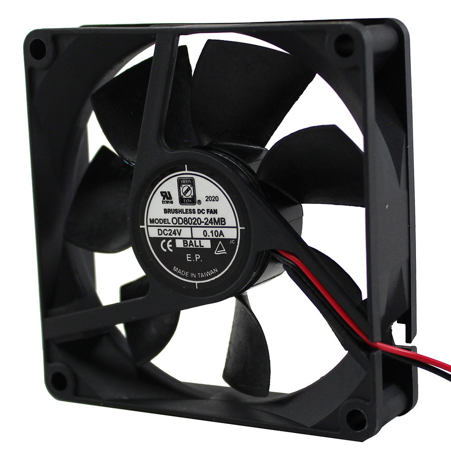 Orion Fans OD8020-24MB DC Fan, 24V, 32CFM, 80x80x20mm, OD8020 Series