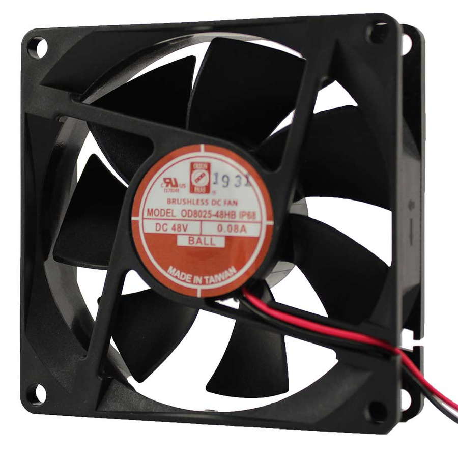 Orion Fans OD8025-12HHBIP68 DC Fan, 12V, 48CFM, 80x80x25mm, OD8025-IP68 Series