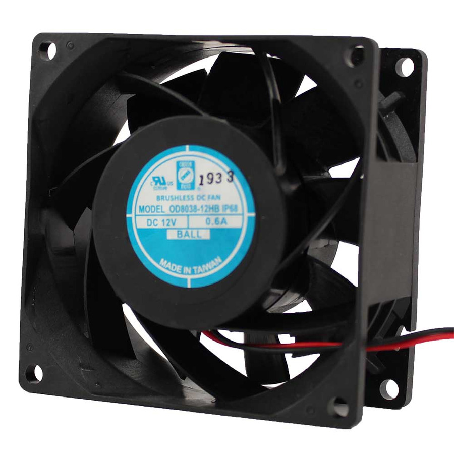 Orion Fans OD8038-12HHBIP68 DC Fan, 12V, 82CFM, 80x80x38mm, OD8038-IP68 Series