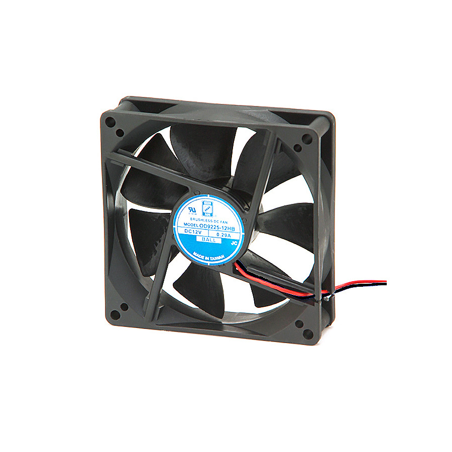 Orion Fans OD9225-12HHB DC Fan, 12V, 65.7CFM, 92x92x25mm, OD9225 Series