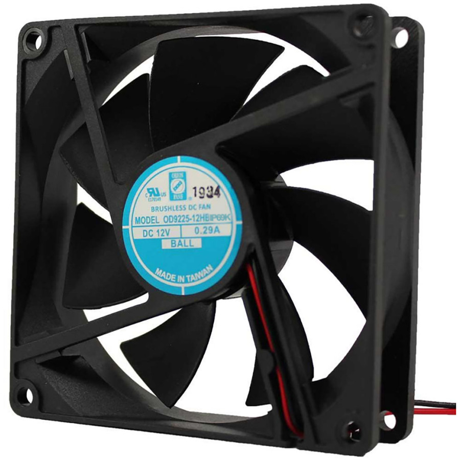 Orion Fans OD9225-12HBIP69K DC Fan, 12V, 50CFM, 92x92x25mm, OD9225-IP69K Series