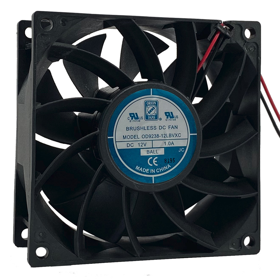 Orion Fans OD9238-12LBVXC DC Fan, 12V, 96CFM, 92x92x38mm, OD9238-VXC Series