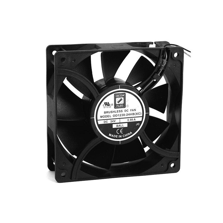 Orion Fans OD1238-12MBXC DC Fan, 12V, 175CFM, 120x120x38mm, OD1238-XC Series