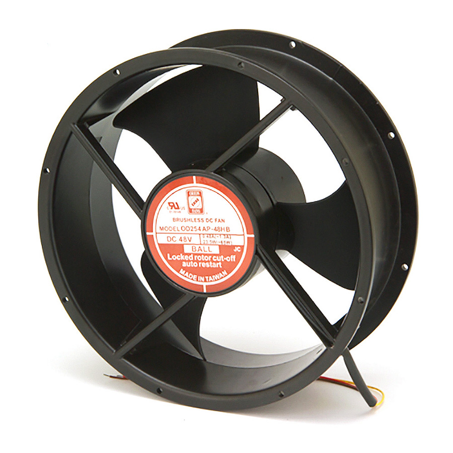 Orion Fans OD254AP-48LB DC Fan, 48, 550CFM, 254x89mm, OD254AP Series