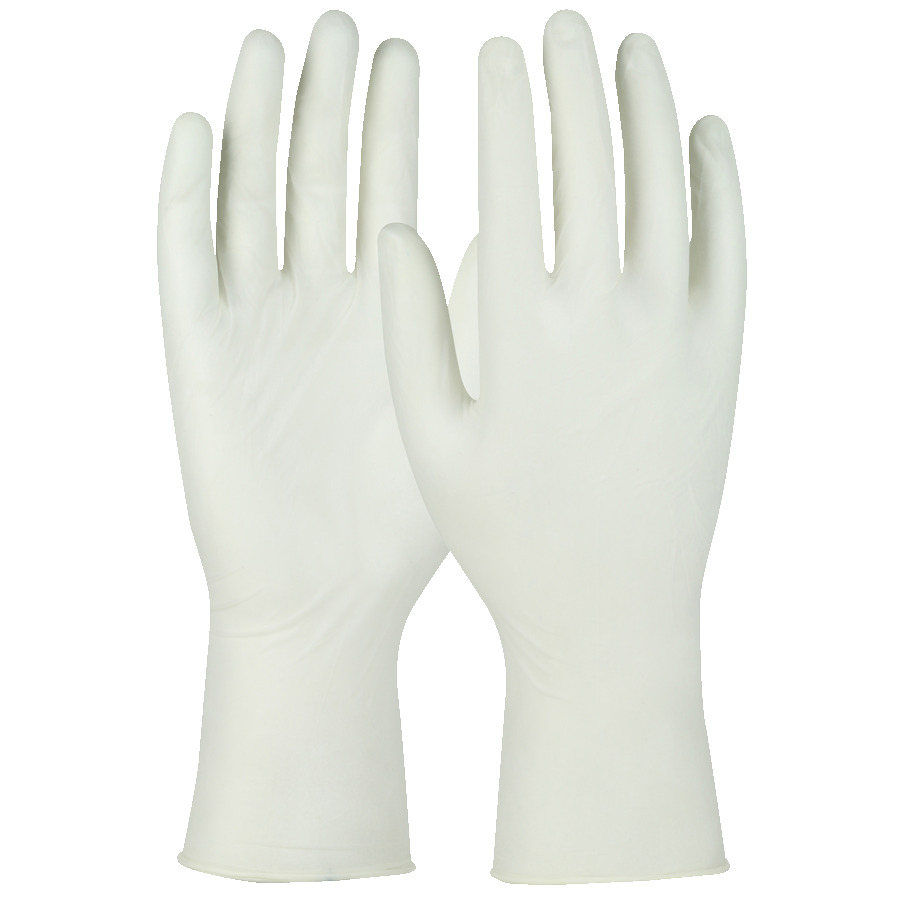 QRP Q124/M Cleanroom Nitrile Gloves, Class 10 Qualatrile XC, 12", White, Medium, 100/Bag