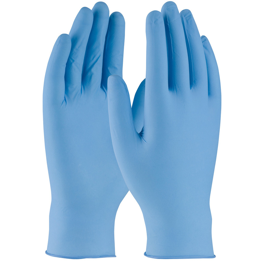 Ambi-dex 63-332/L Nitrile Glove, Powdered, Texture Grip, 5Mil, 9.5", Blue, Large, 100/Bx