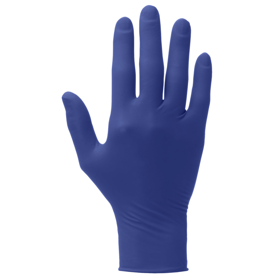 Kimberly-Clark 62825 Nitrile Gloves, Vista, Beaded Cuff/Textured Tips, 9.5" Blue, X-Small, 200/Box