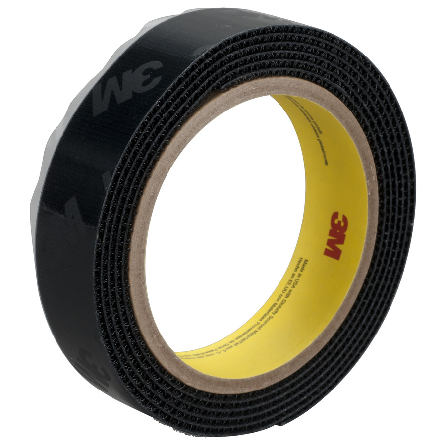 3M 7000051903 Hook Fastener, Black, 2 in x 50 yd, Woven