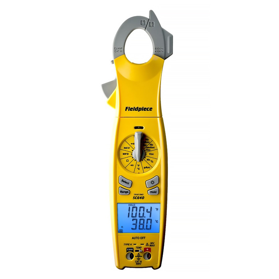 TestEquity: Fieldpiece SC640 Clamp Meter, Swivel, TRMS, SC Series