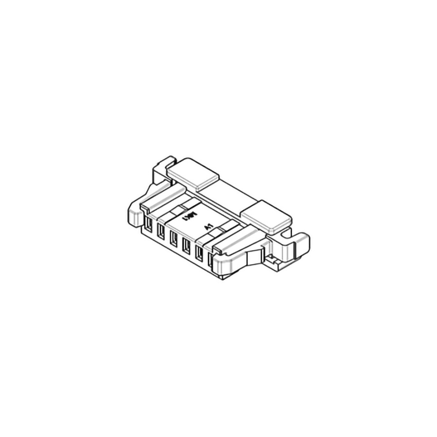 Molex 104128-0610 Lighting Connectors 1mm, Wtb Conn Housing Sr 6P