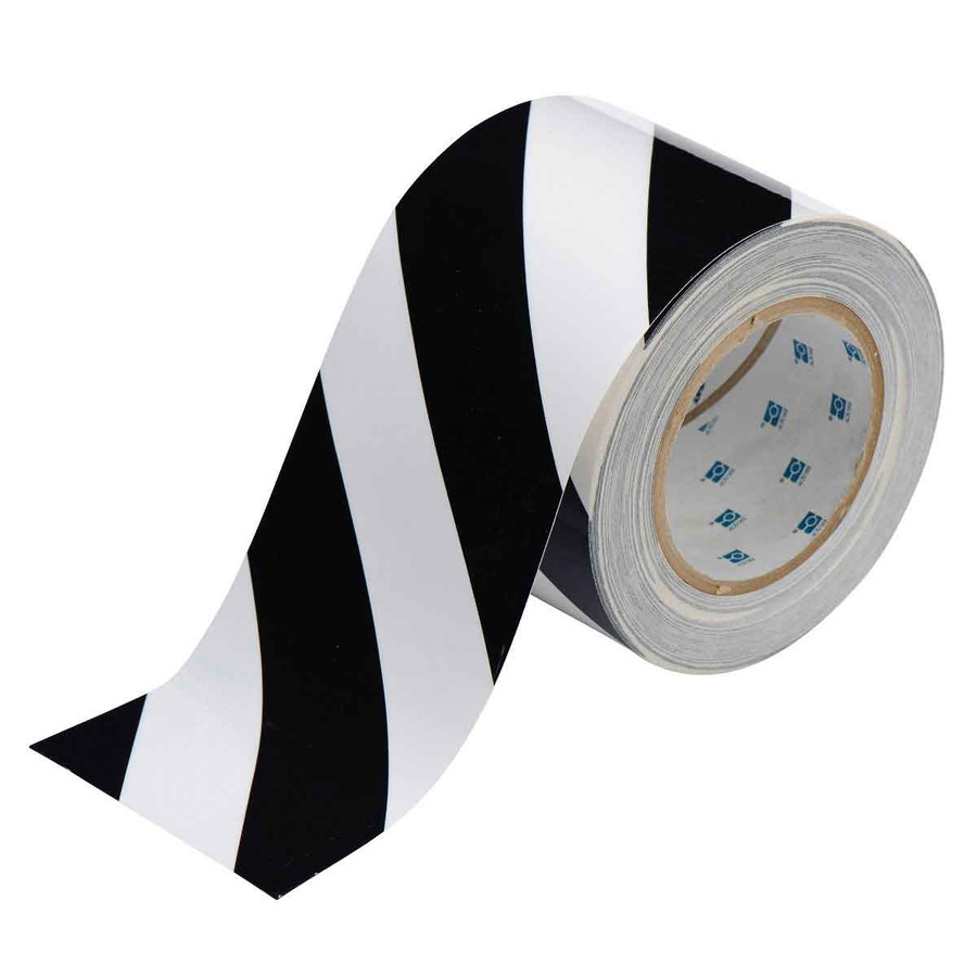 TestEquity: Brady 104379 Striped ToughStripe Tape, B514, Black