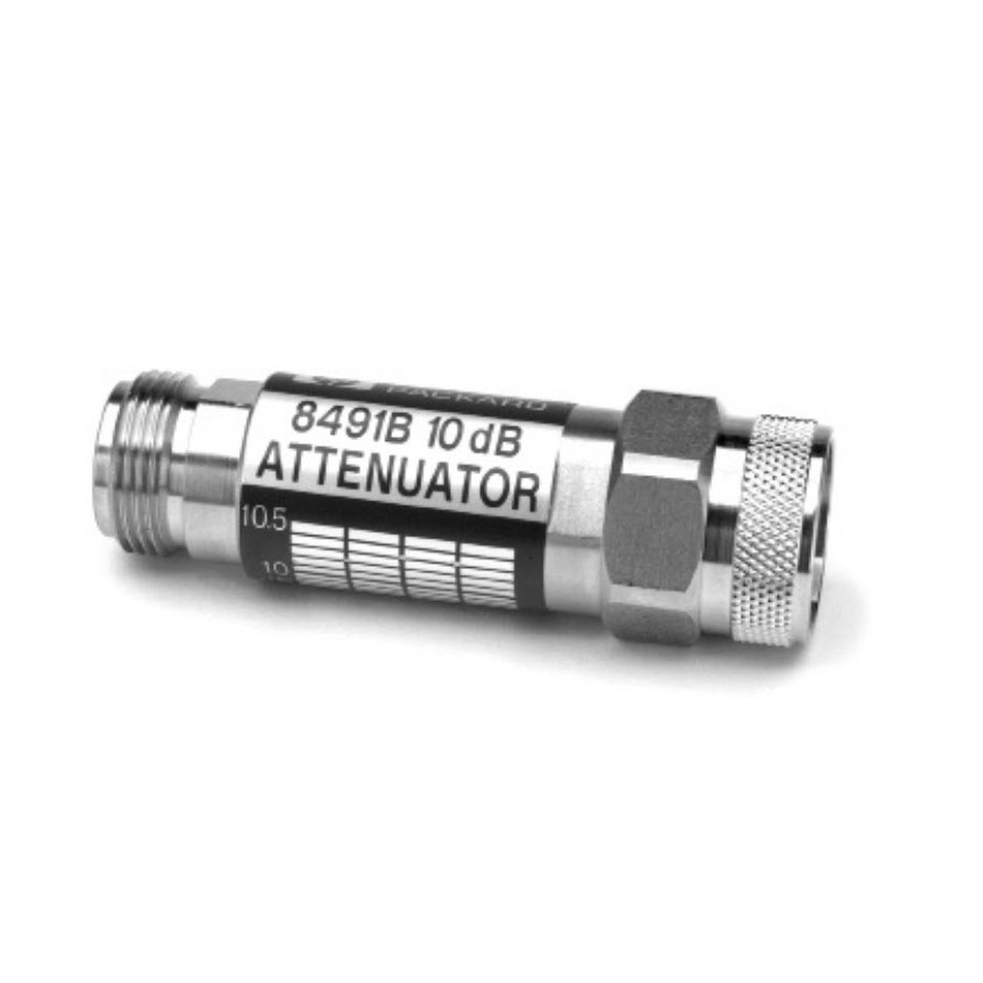 Keysight 8491B/010 Coaxial Fixed Attenuator, 10 dB Attenuation, DC to 18 GHz, 2 W, Type-N (m/f)