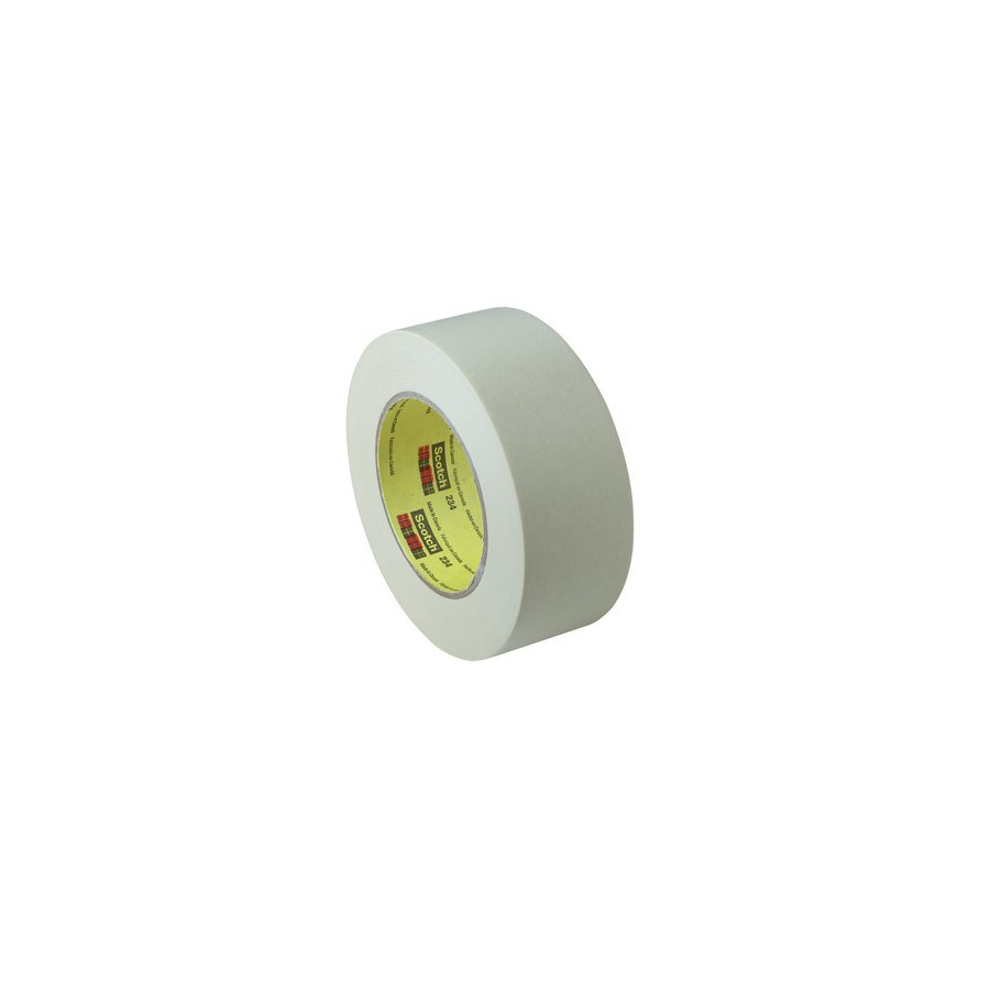 3M 7000048943 Masking Tape, 234, General Purpose, Tan, 24mm x 55m, 5.9 mil 36, Rolls/Case