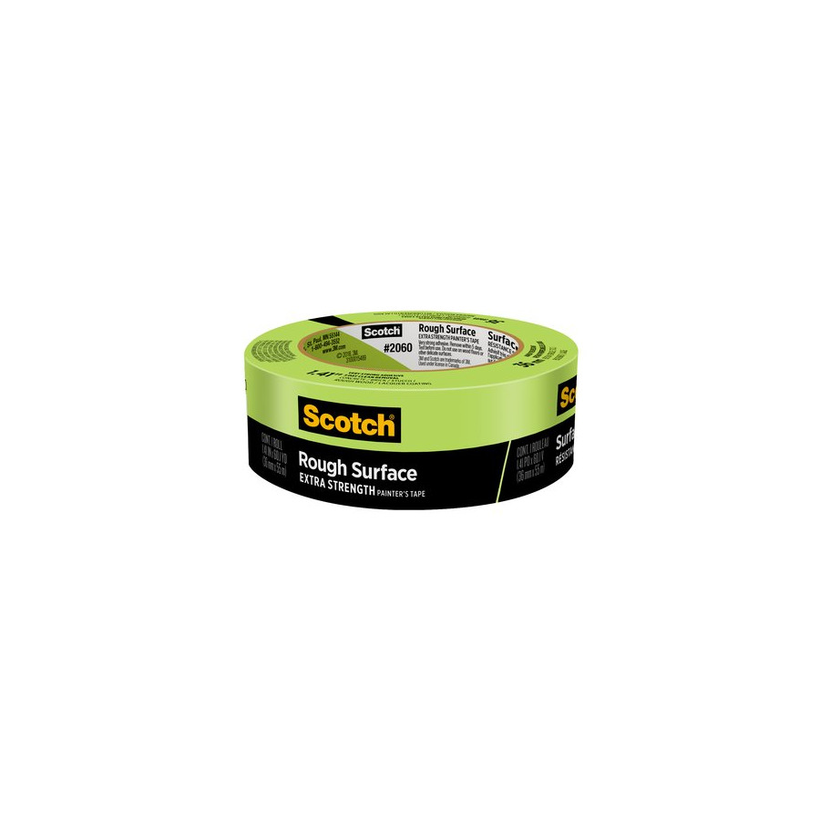 3M 0-00-21200-71132-9 2060 Scotch Masking Painter's Tape, Green, 24mm x 55m