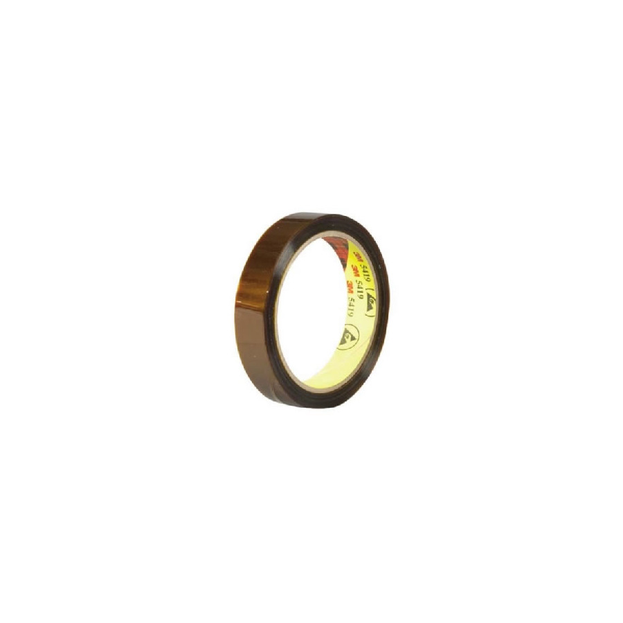 3M 7000125231 Tape, 5419, Low Static, DuPont Kapton Polyimide Film, High Temperature Resistant, 1in x 36yds