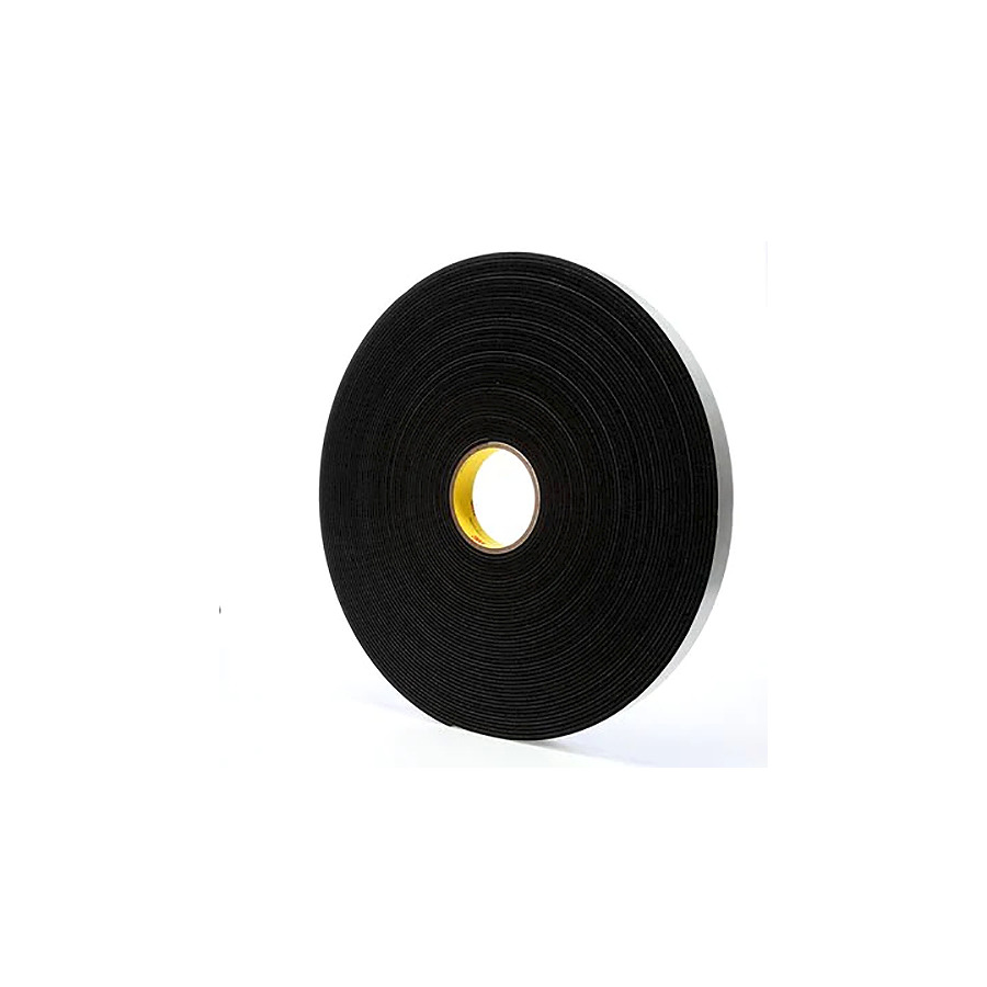 3M "4508-1""X36YD" Vinyl Foam Tape, Black, 1" x 36 Yrd
