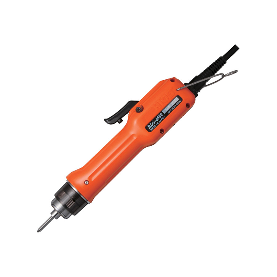 ASG-Jergens 65561 Electric Screwdriver, 4mm Drive, 690-1000 RPM, Brushless, Lever Start, 8.1", DC, BLG-4000 Series