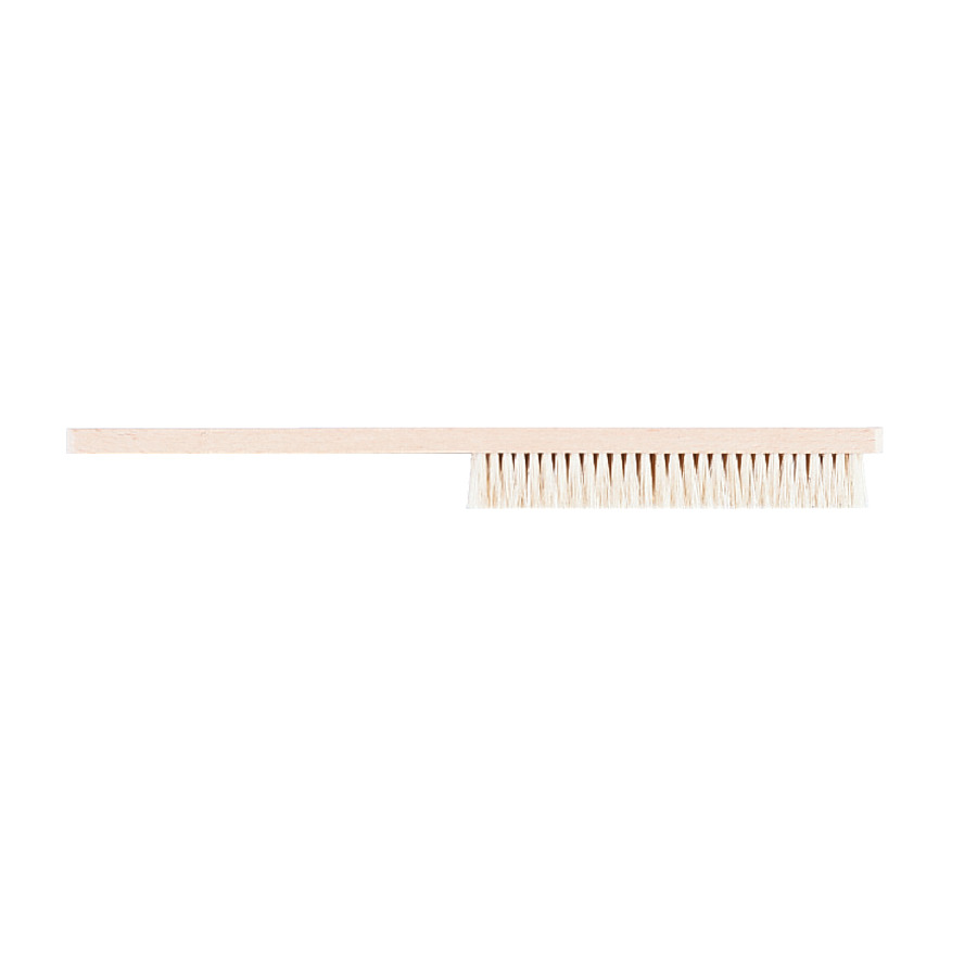 Euro Tool BRS-359.03 Bench Brush, Toothbrush, Soft/Wood, 4 Row, 10"