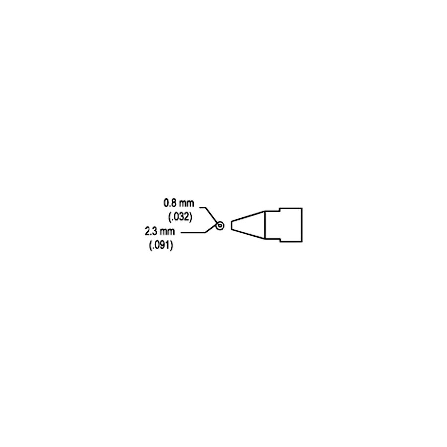 Hakko A1004 Replacement Tip, .03" ID, .09" OD