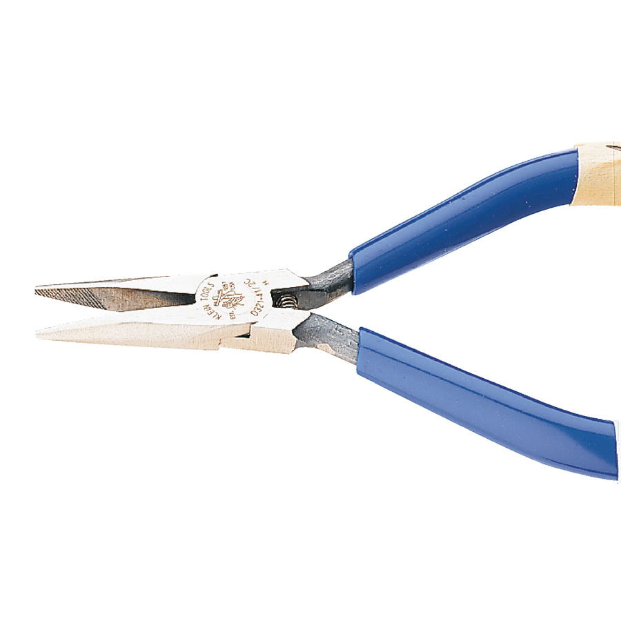 Klein Tools D32141/2C Short Chain Nose Electronic Pliers, Serrated, beveled 43/4" JensenTools