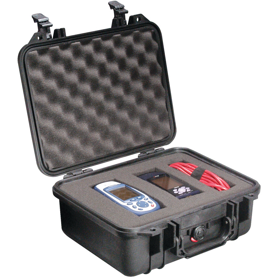 Pelican 1400 All Weather Foam Filled Case Black, 11-13/16 x. 8-7/8 x 5-3/16