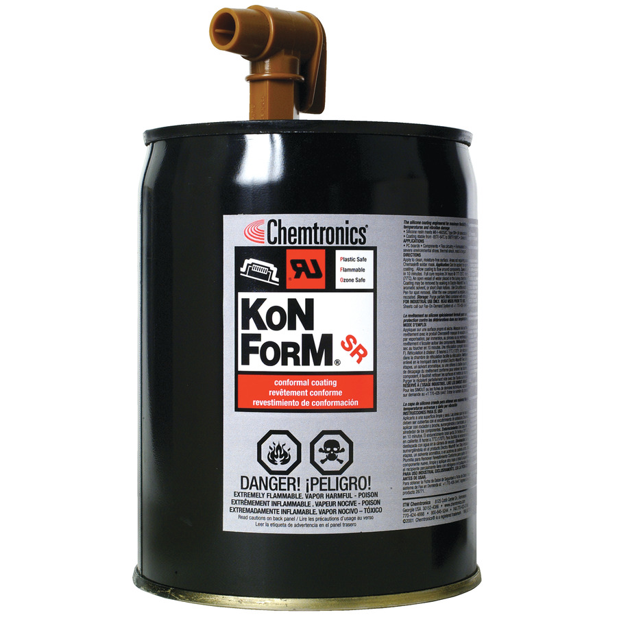 Chemtronics CTSR-1 Konform® SR Silicone Conformal Coating, 1 Gallon