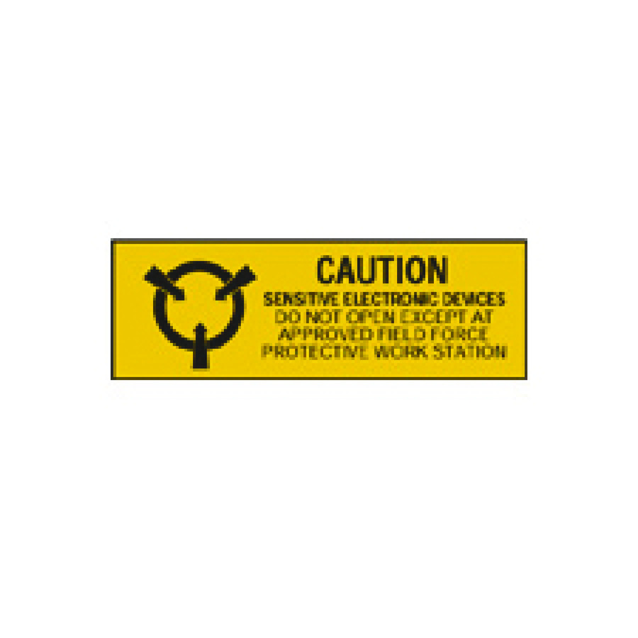 Techni-Pro 758ST3907 Static Awareness Labels, Tamper-Evident, 2" x .625" 1000/Roll