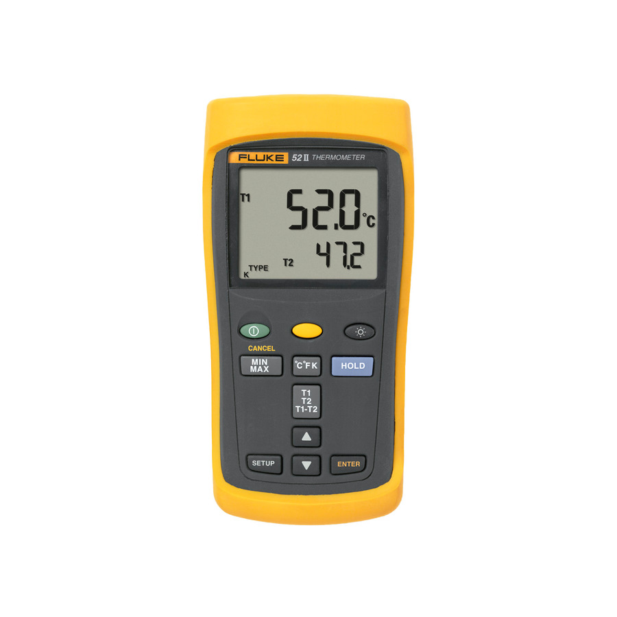 Fluke FLUKE-52-2 60HZ Dual Probe Input Digital Thermometer, 60Hz Noise Rejection