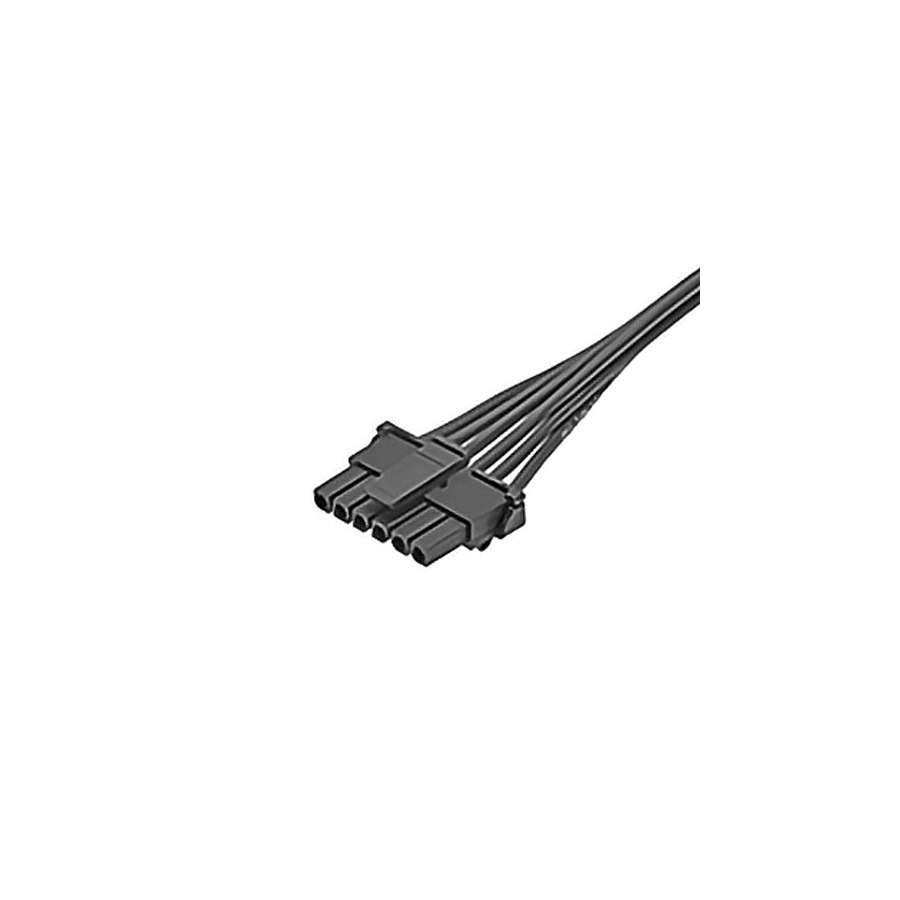 Molex 145132-0603 DC Power Cords Micro-Fit Ots Cbl Assembly, 300mm, 6 Circuit, Blk