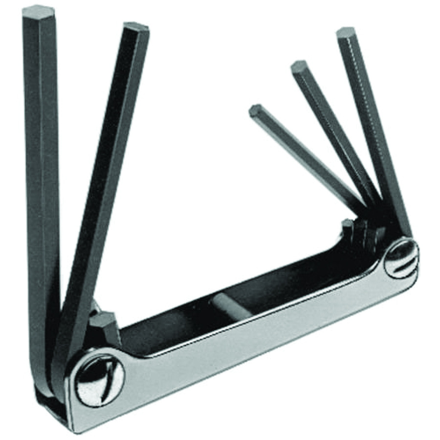 TestEquity: Proto J4994 Large Inch Set, Folding Hex Key, Chrome