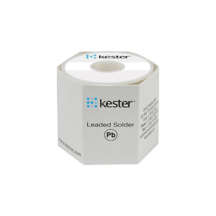 Kester 24-6337-6417 Solder Wire, Water Soluble, Leaded, Sn63Pb37, 3.3%, 0.025in (0.60mm), 331 Series