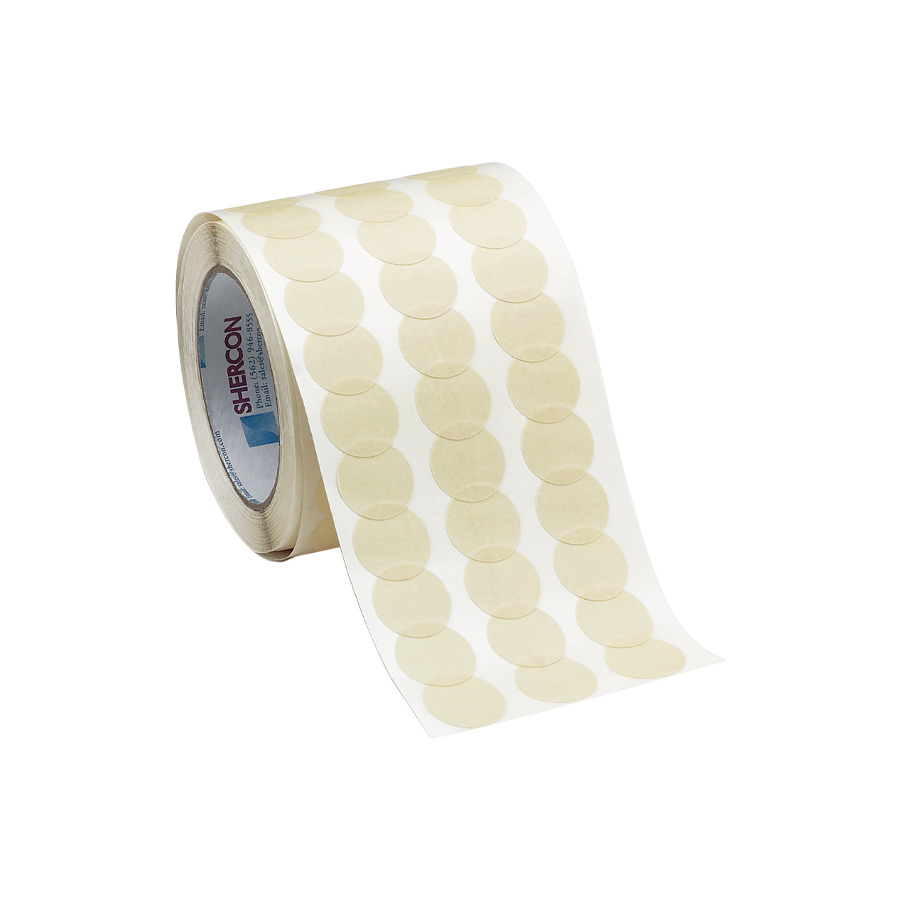 Techni-Pro 150-650 High Temp Masking Disc Tape, 300 deg, 1/8", 3" Core, 7.5 mil, Tan, 5000/Roll