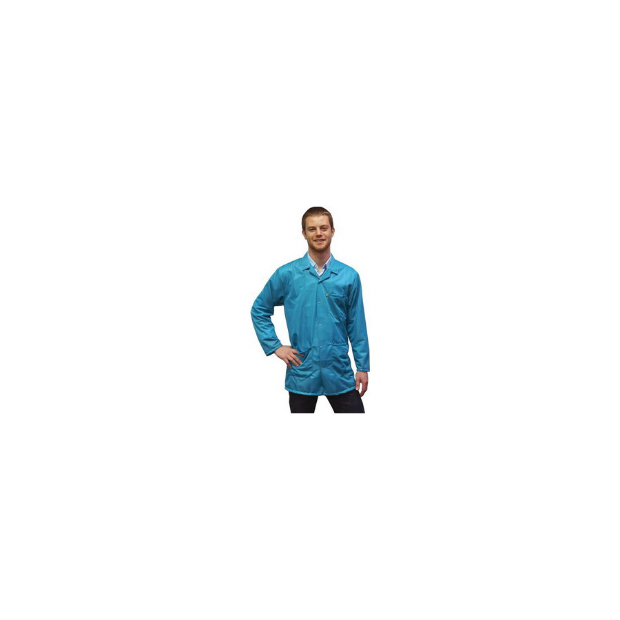 Transforming Technologies JKC 9023 SPTL Transforming Technologies ESD Jacket Snap Cuff Teal M