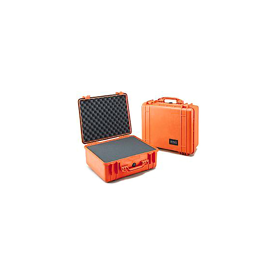 Pelican 1550 Orange Foam Filled All Weather Case 18-7/16 x 14 x 7-5/8"