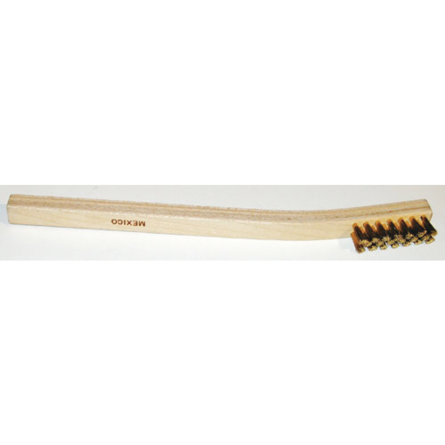 Techspray 2025-1 WOODEN 3 ROWS SOFT BRASS