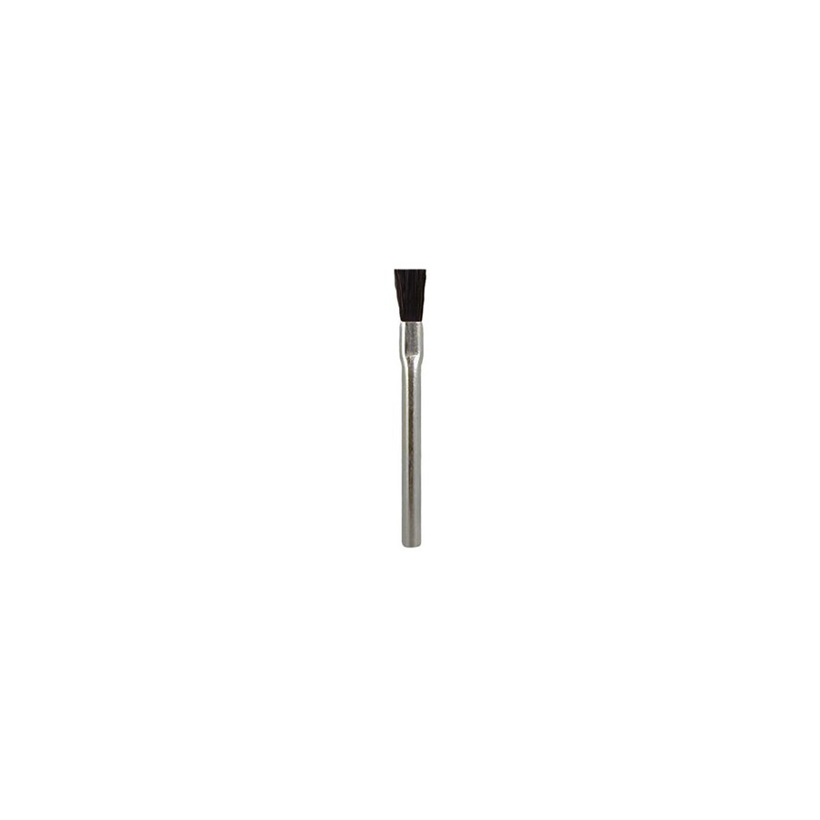 Gordon Brush 1N Applicator Brush, Insulative, Nylon 1", 0.010" Brstl, Zinc Plated 3/8"x4-1/2" Hdl, ESD