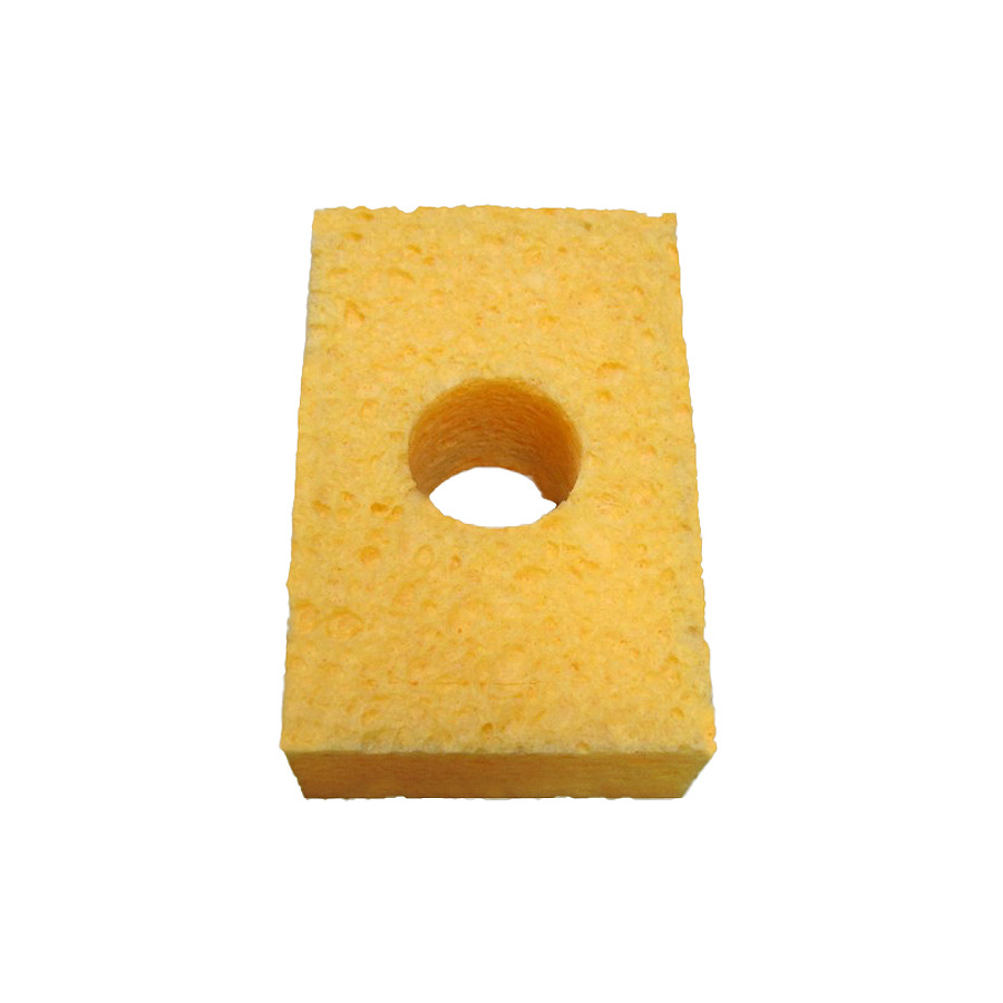 SIR Sponges S33-P10 Soldering Sponge, 2.1" x 3.2" x 1", Center hole, 4 Slits, PKG-10