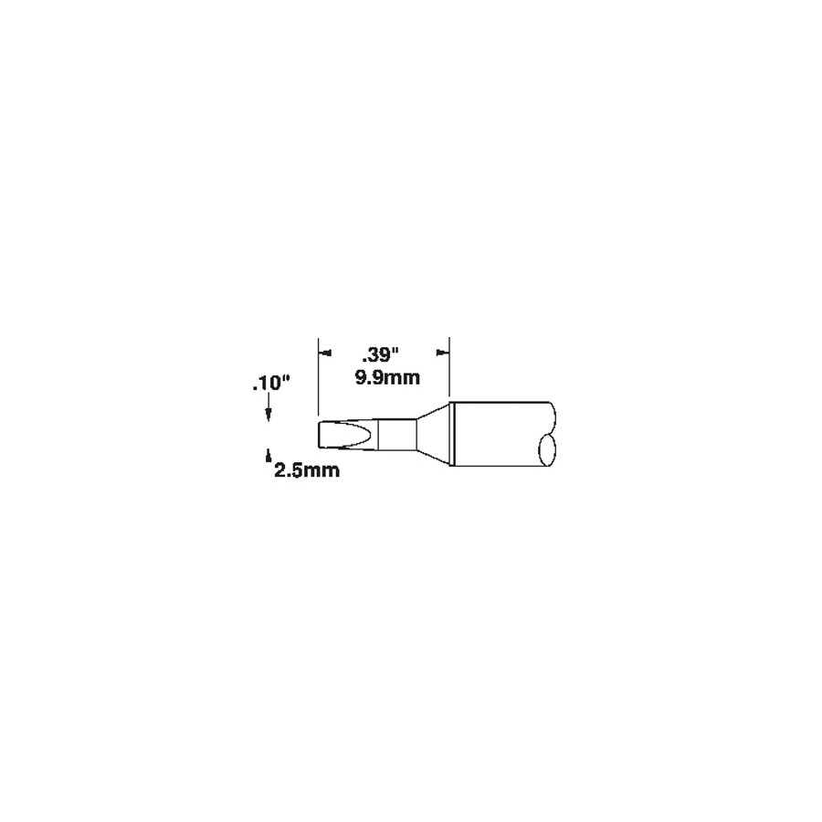 Metcal STTC-536 Tip Cartridge, 30DE Chisel 3/32" P65