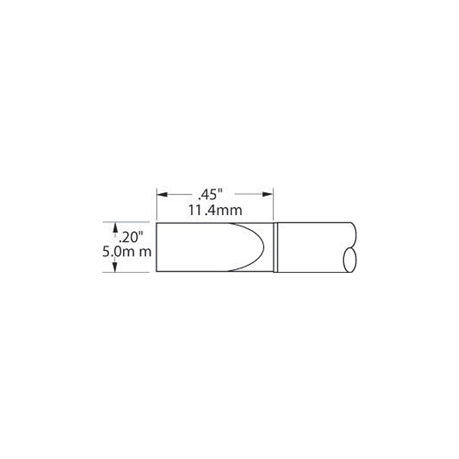 Metcal STTC-165 Tip Cartridge, 13/64"Chisel