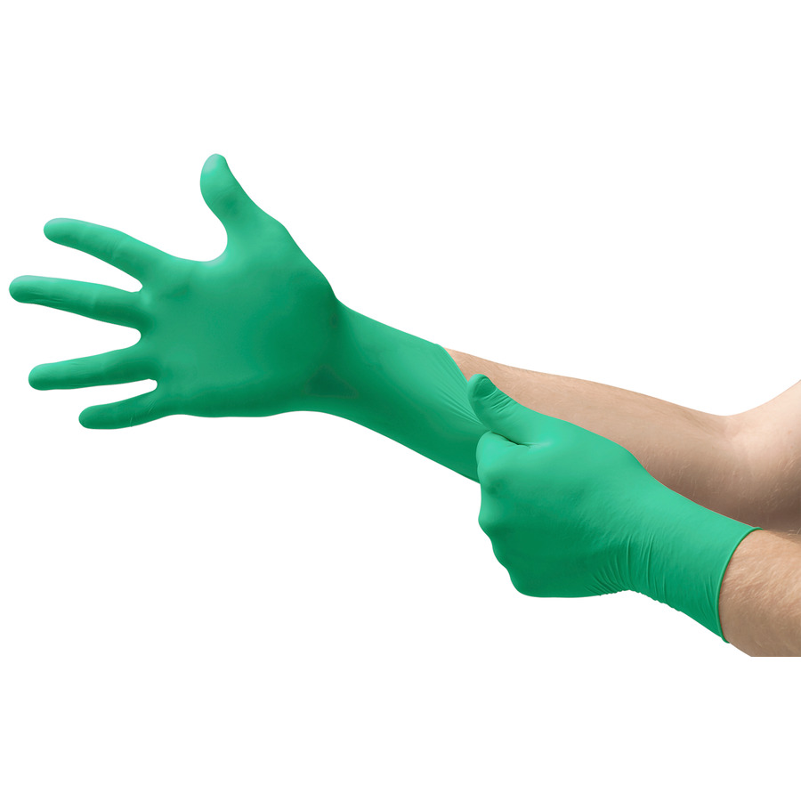 MICROFLEX 162525 Gloves, Neoprene, Powder Free, Textured, Green, XS, 100/Bx, Neogard C52 Series