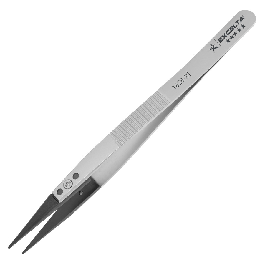 TestEquity: Excelta 162B-RT Tweezers, Replaceable Peek 0.03