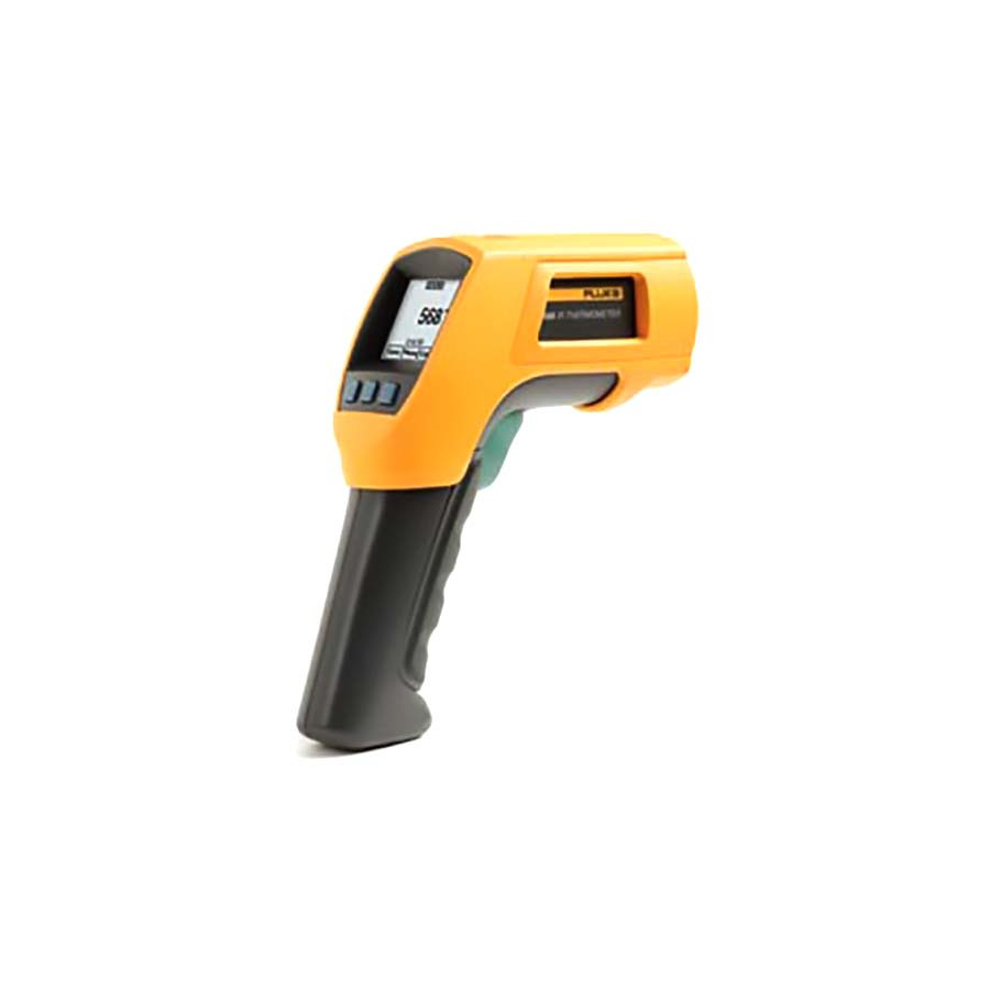 Fluke FLUKE-566 Infrared / Contact Thermometer w/ Probe, Case, 20pts Data, 30:1 Spot