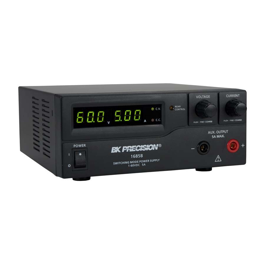 B&K Precision 1685B DC Power Supply, Single Output, 60V, 5A, 300W, 100-240VAC, Value Series