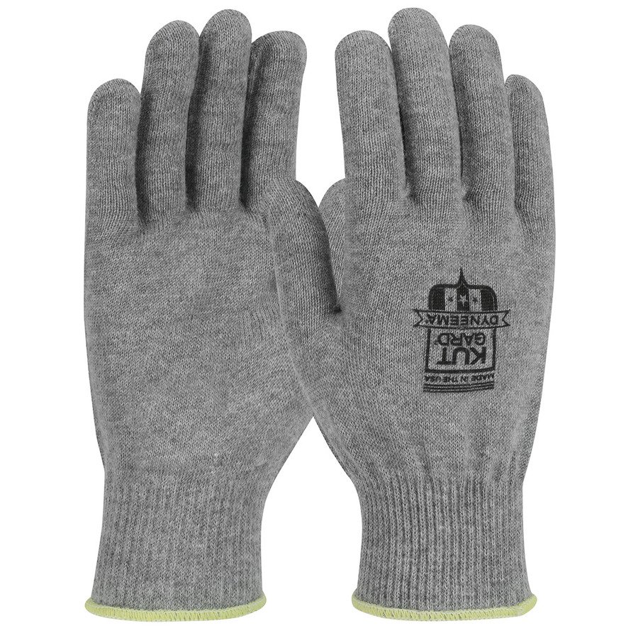 Kut Gard 17-DA720/L Gloves, Cut Resistant, Seamless Knit ACP, Dyneema Blended, Light Weight, 13 Gauge, Gray, L