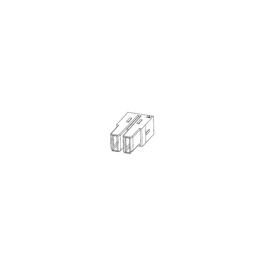 Molex 170351-0002 Guardian Crimp Receptacle Hsg 2 Circuit, 8-10 AWG