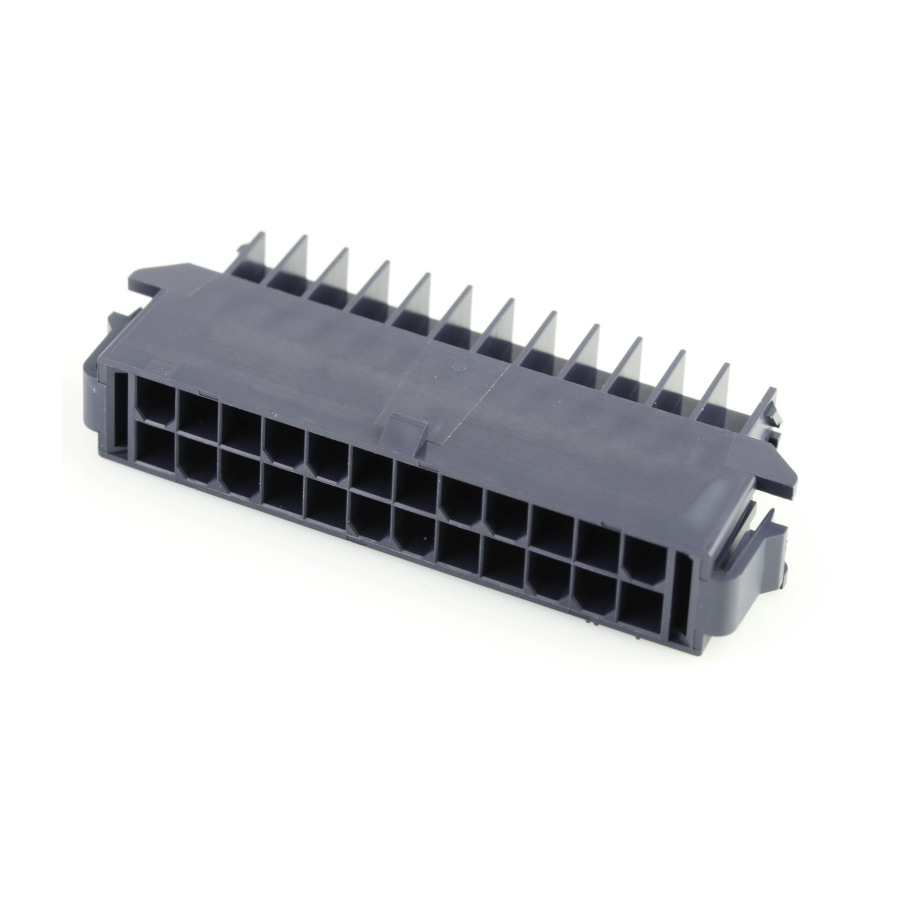 Molex 172767-0124 Power To The Board Minifit Tpa2 24 Circuit, Dual Row, Plg Hsg Panel Mount 94V-2 Gw