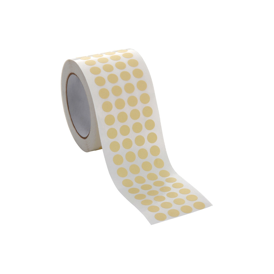 Techni-Pro 173-180 High Temp Masking Disc Tape, 300 deg, 5/8", 3" Core, 7.5 mil, Tan, 5000/Roll